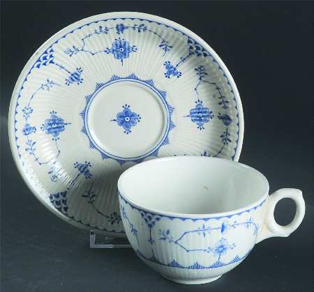 Denmark Blue Breakfast Cup & Saucer Set