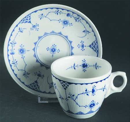 Denmark Blue Oversized Cup & Saucer Set