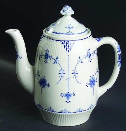 Denmark Blue Coffee Pot & Lid