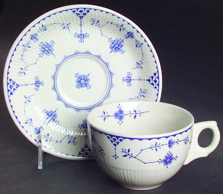 Denmark Blue Breakfast Cup & Saucer Set