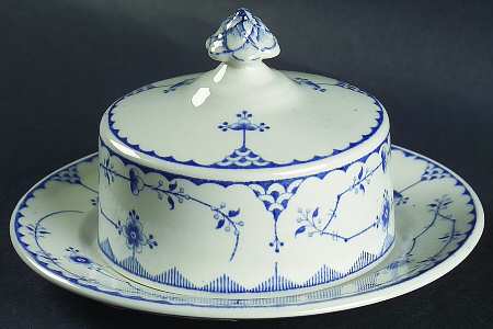 Denmark Blue Round Covered Butter