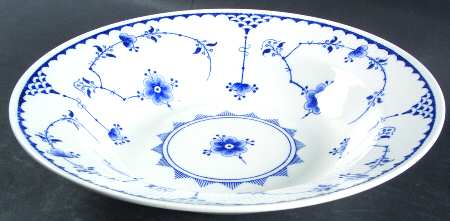 Denmark Blue Large Rim Soup Bowl