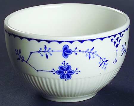 Denmark Blue Open Sugar Bowl