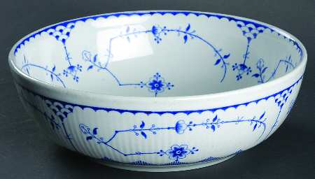 Denmark Blue 8" Round Vegetable Bowl