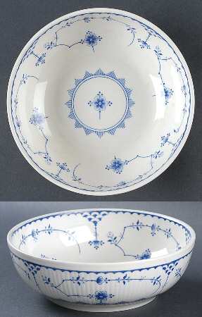 Denmark Blue 7" Round Vegetable Bowl