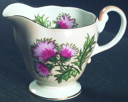 Glengarry Thistle Peach Creamer