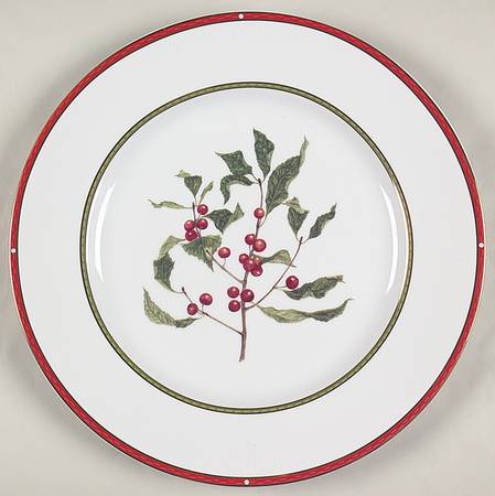 Winter Berry Collection Service Plate (Charger)