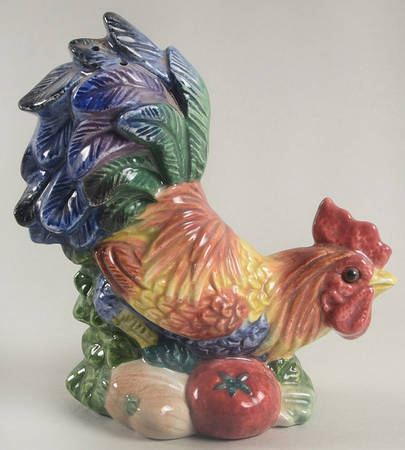 Coq Du Village Figural Salt Shaker