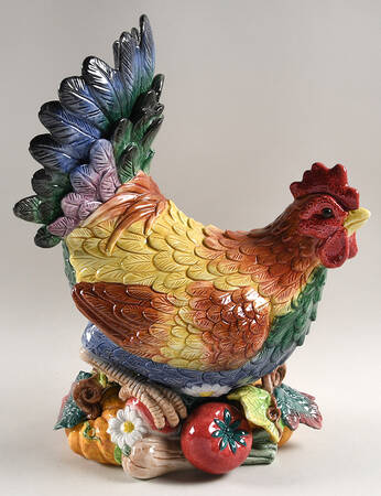 Coq Du Village Figurine