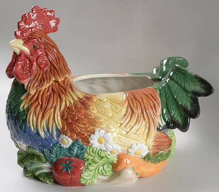 Coq Du Village Figural Tureen No Lid