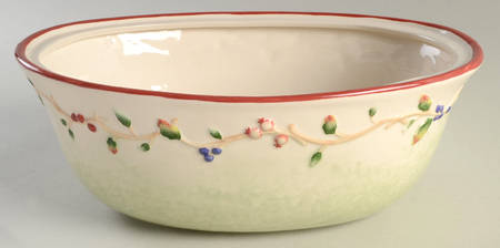 Winter Holiday 2.5 Quart Oval Covered Casserole No Lid