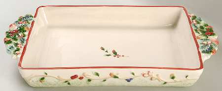 Winter Holiday 14" Rectangular Baker