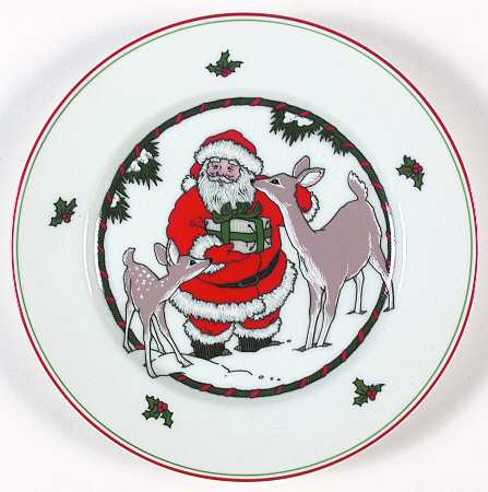 Santa's Friends Salad Plate