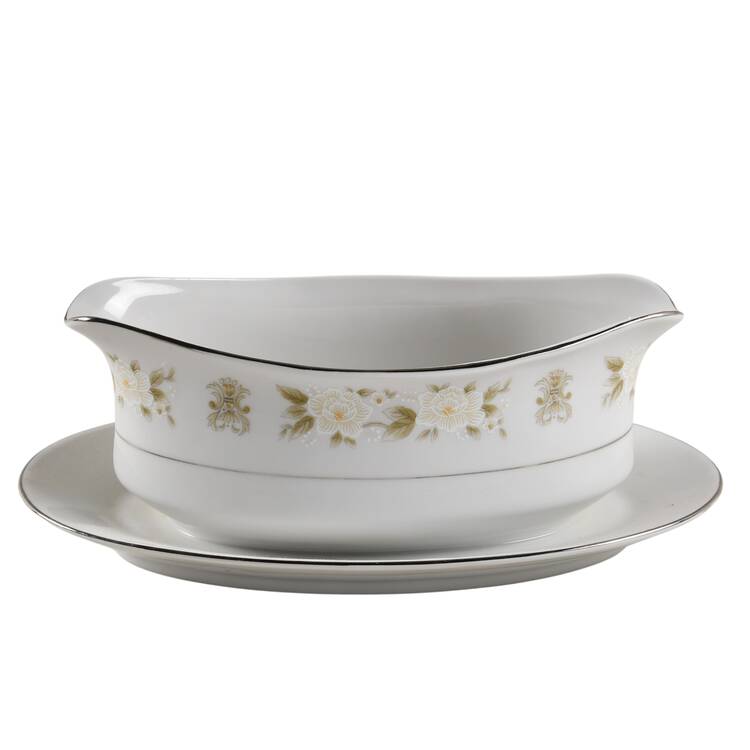 Andora Gravy Boat with Attached Underplate