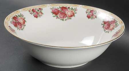 Sydney Roses 9" Round Vegetable Bowl