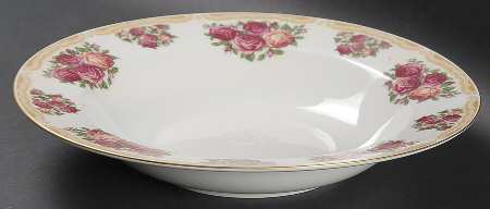 Sydney Roses Large Rim Soup Bowl