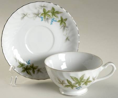 Garland Footed Cup & Saucer Set