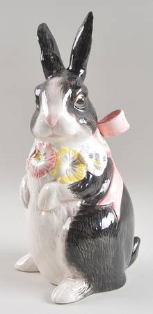 Pansy Parade Large Rabbit Figurine