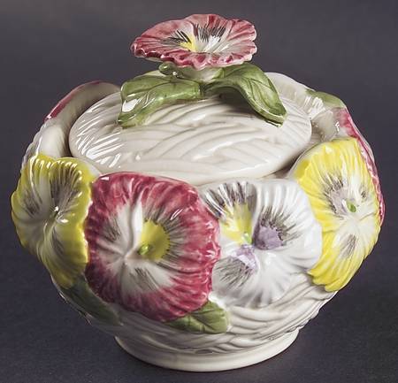 Pansy Parade Sugar Bowl & Lid