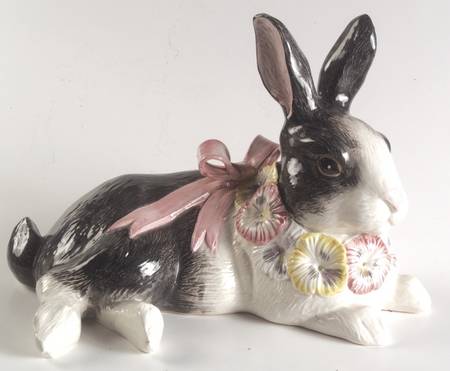 Pansy Parade Small Rabbit Figurine
