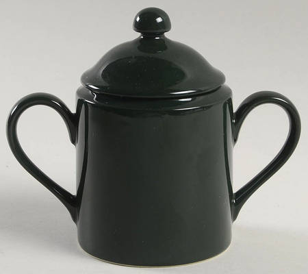 Total Color Spectrum Hunter Green Sugar Bowl & Lid