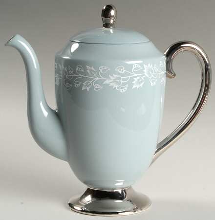 Brocade Strata Blue Coffee Pot & Lid