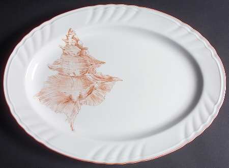Coquille 16" Oval Serving Platter