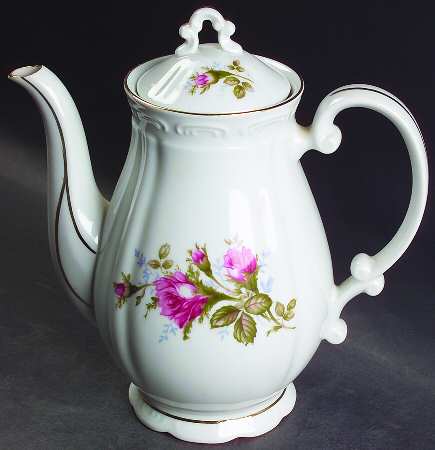 Royal Rose Coffee Pot & Lid