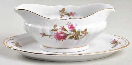 Royal Rose Gravy Boat & Underplate