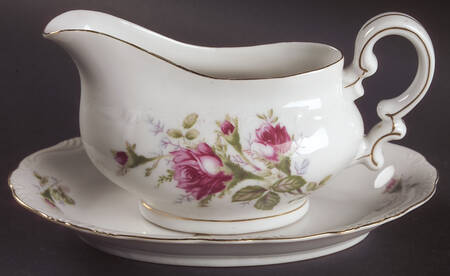 Royal Rose Gravy Boat & Underplate/Relish