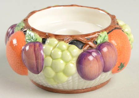 Mediterranean Fruit Single Light Candlestick