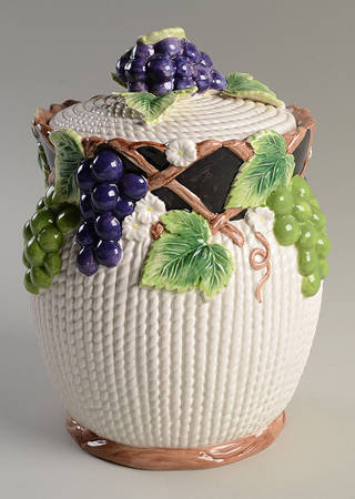 Mediterranean Fruit Extra Large Canister & Lid