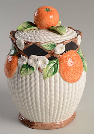 Mediterranean Fruit Medium Canister & Lid