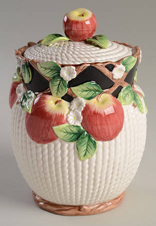 Mediterranean Fruit Large Canister & Lid