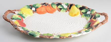 Mediterranean Fruit 17" Oval Serving Platter