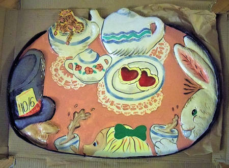 Wonderland Paper Mache Tray