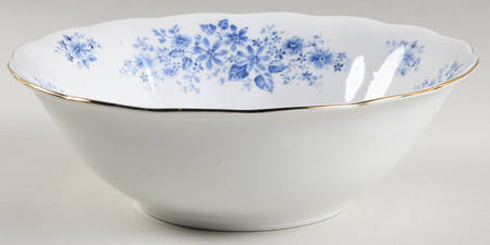 Blue Dahlia 9" Round Vegetable Bowl