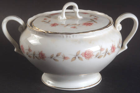 Eternal Rose Sugar Bowl & Lid