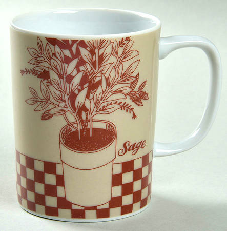 Herb Red Mug