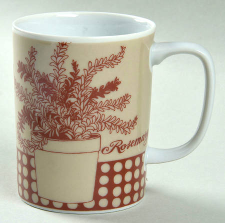 Herb Red Mug