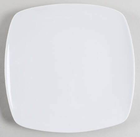 White Square Dinner Plate