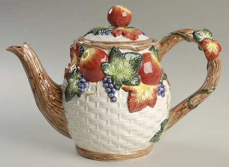 Harvest Foliage Teapot & Lid