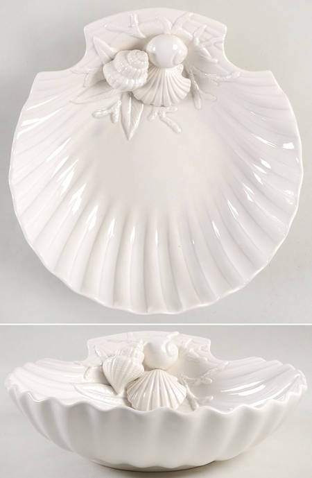 Coral Shells Shell Shaped Bowl