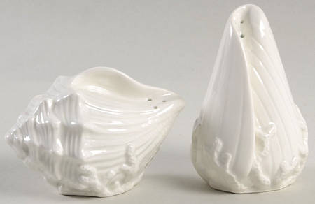 Coral Shells Figural Salt & Pepper Set