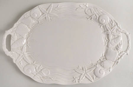 Coral Shells 20" Oval Serving Platter