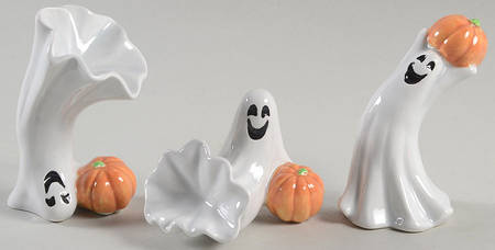 Halloween Celebrating Ghosts Figurine Tumbler - Set of 3