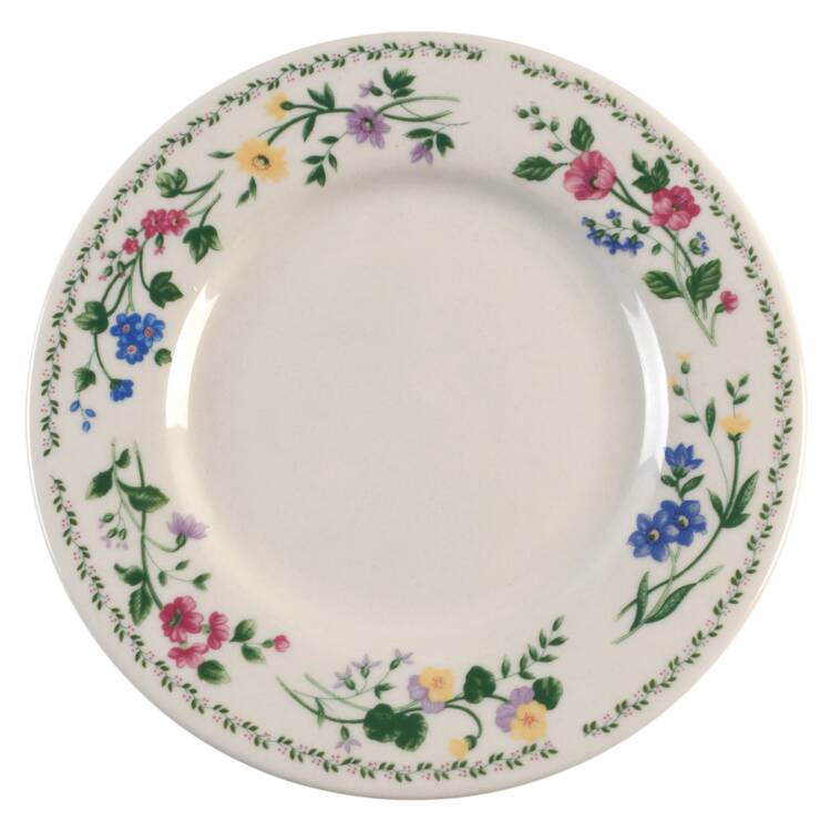 English Garden (4241, White Background) Saucer