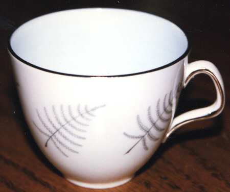 Fern Light Blue Flat Cup