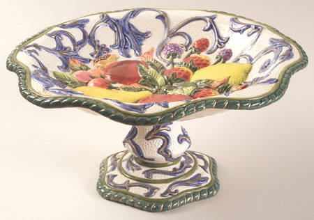Florentine Fruit Round Compote (Height X Width)