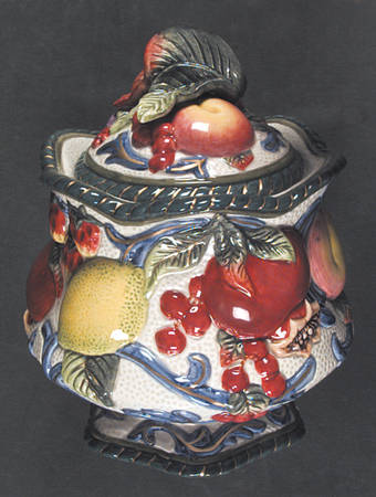 Florentine Fruit Medium Canister & Lid